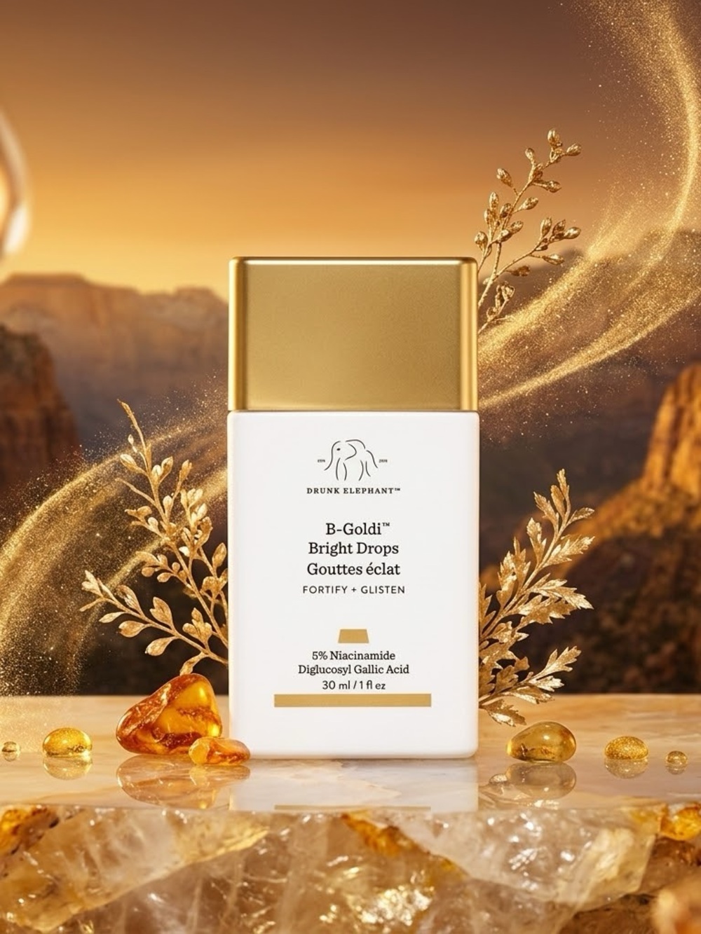 Drunk Elephant B-Goldi™ Bright Illuminating Drops with 5% Niacinamide